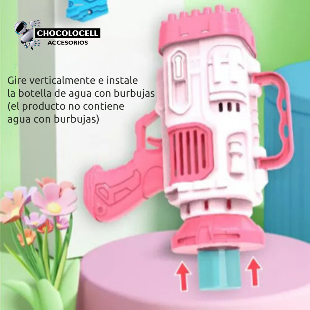 Pistola de Burbujas Rocket 😍🎅