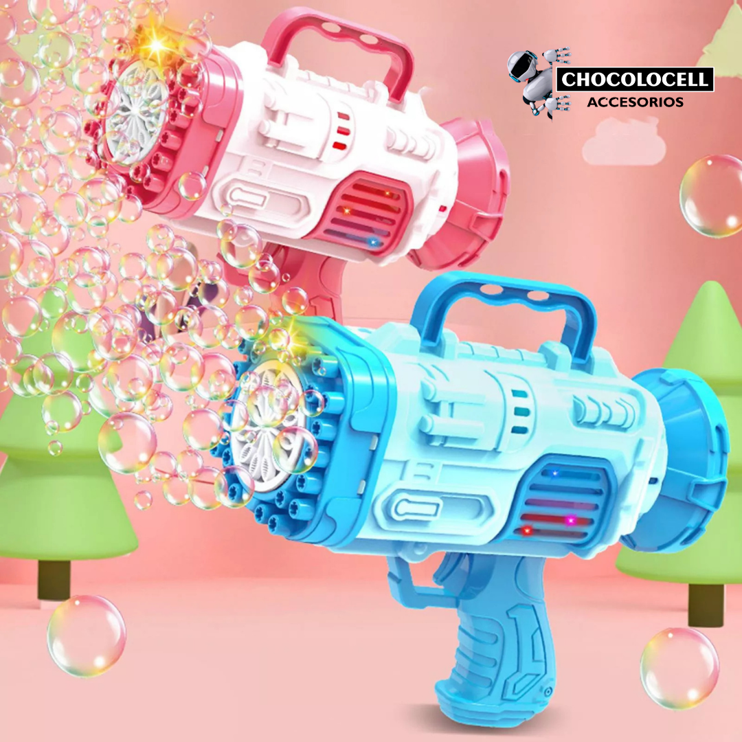 Pistola de Burbujas Rocket 😍🎅