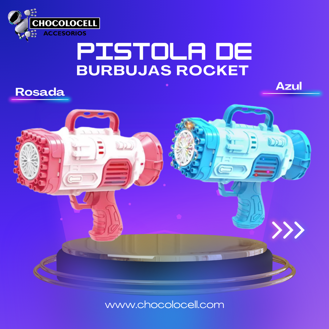 Pistola de Burbujas Rocket 😍🎅