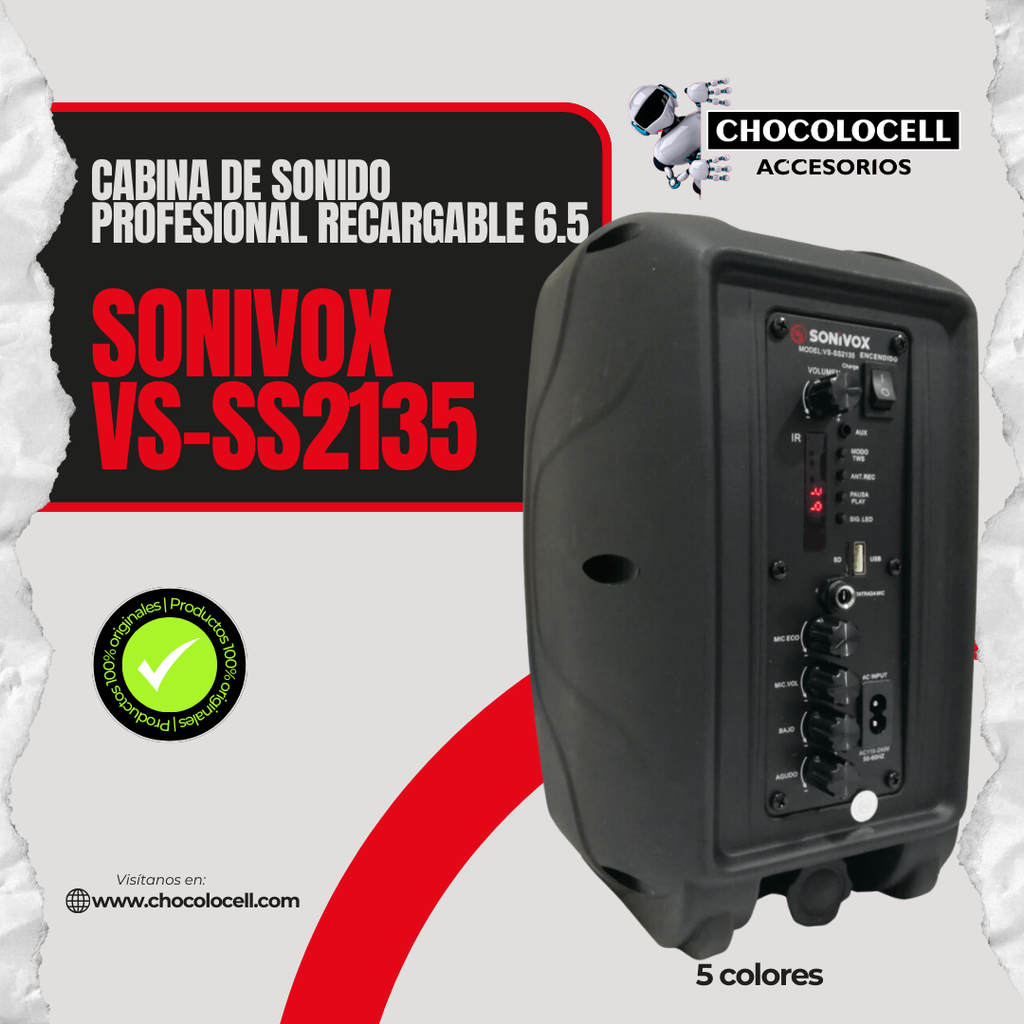 Parlante Cabina Sonivox VS-SS2135 Recargable 6.5″