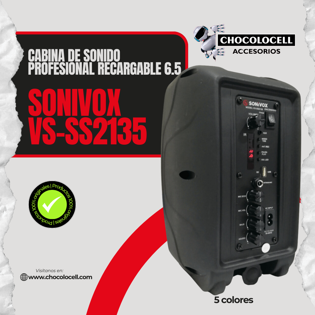 Parlante Cabina Sonivox VS-SS2135 Recargable 6.5″