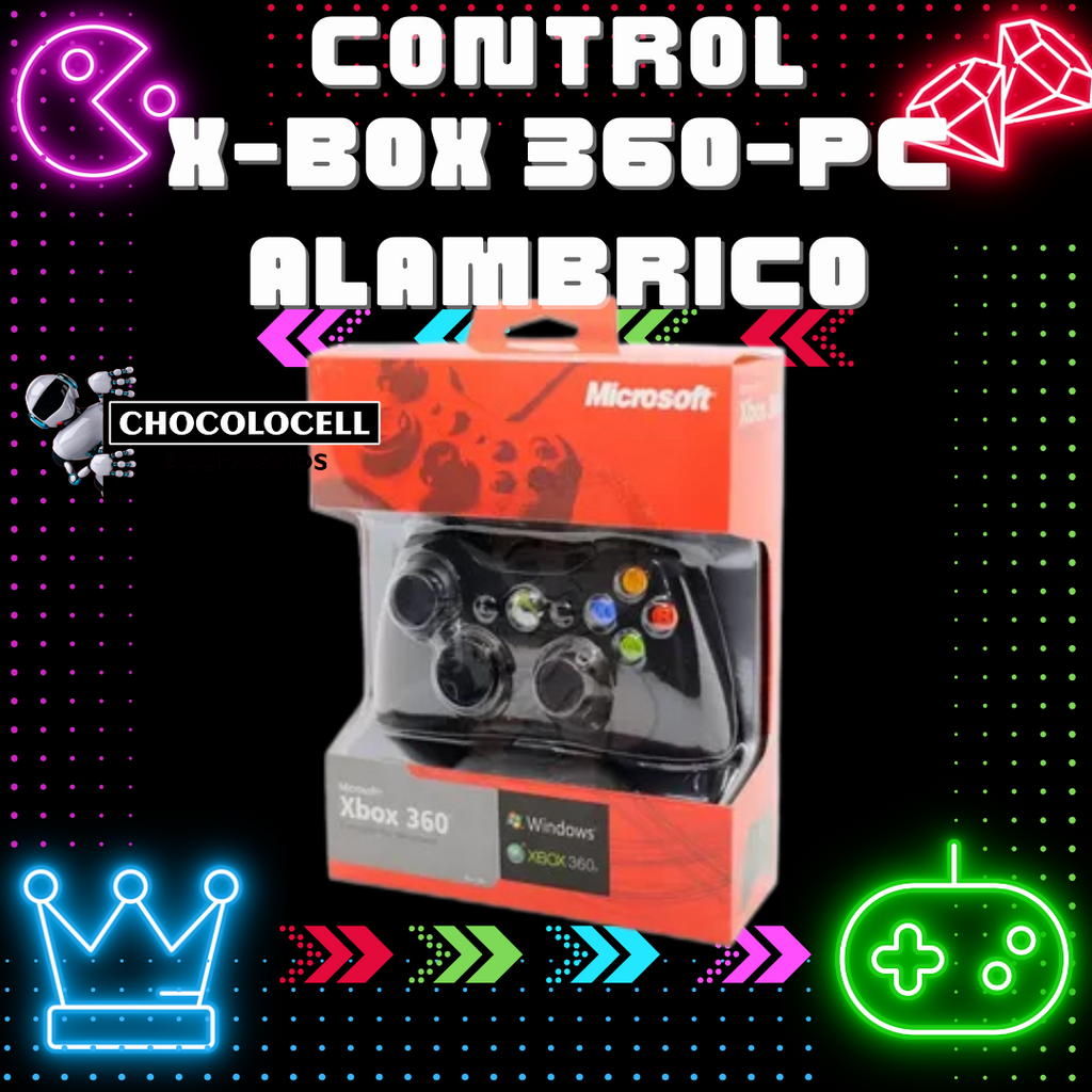 Control de   Xbox 360 y PC  alámbrico 🎮